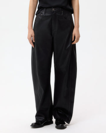 Beryl Pant in Coated Denim