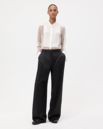 TWP Black Sulli Pant with Tux in Tux Wool Suiting view 4