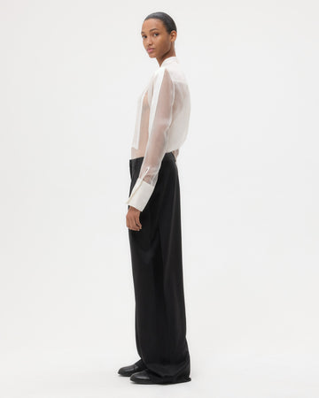 TWP Black Sulli Pant with Tux in Tux Wool Suiting view 5