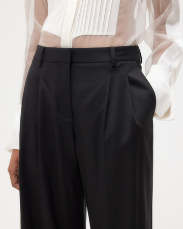 TWP Black Sulli Pant with Tux in Tux Wool Suiting view 3