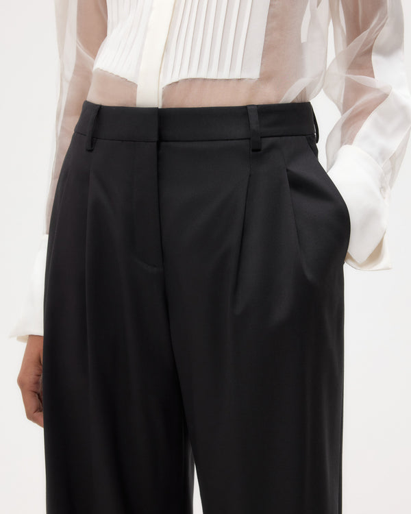 TWP Black Sulli Pant with Tux in Tux Wool Suiting view 3