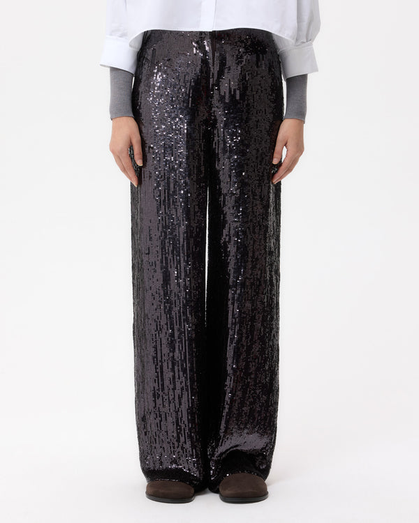 TWP Dark chocolate Adieu For Now Pant in Fishscale Sequins view 1