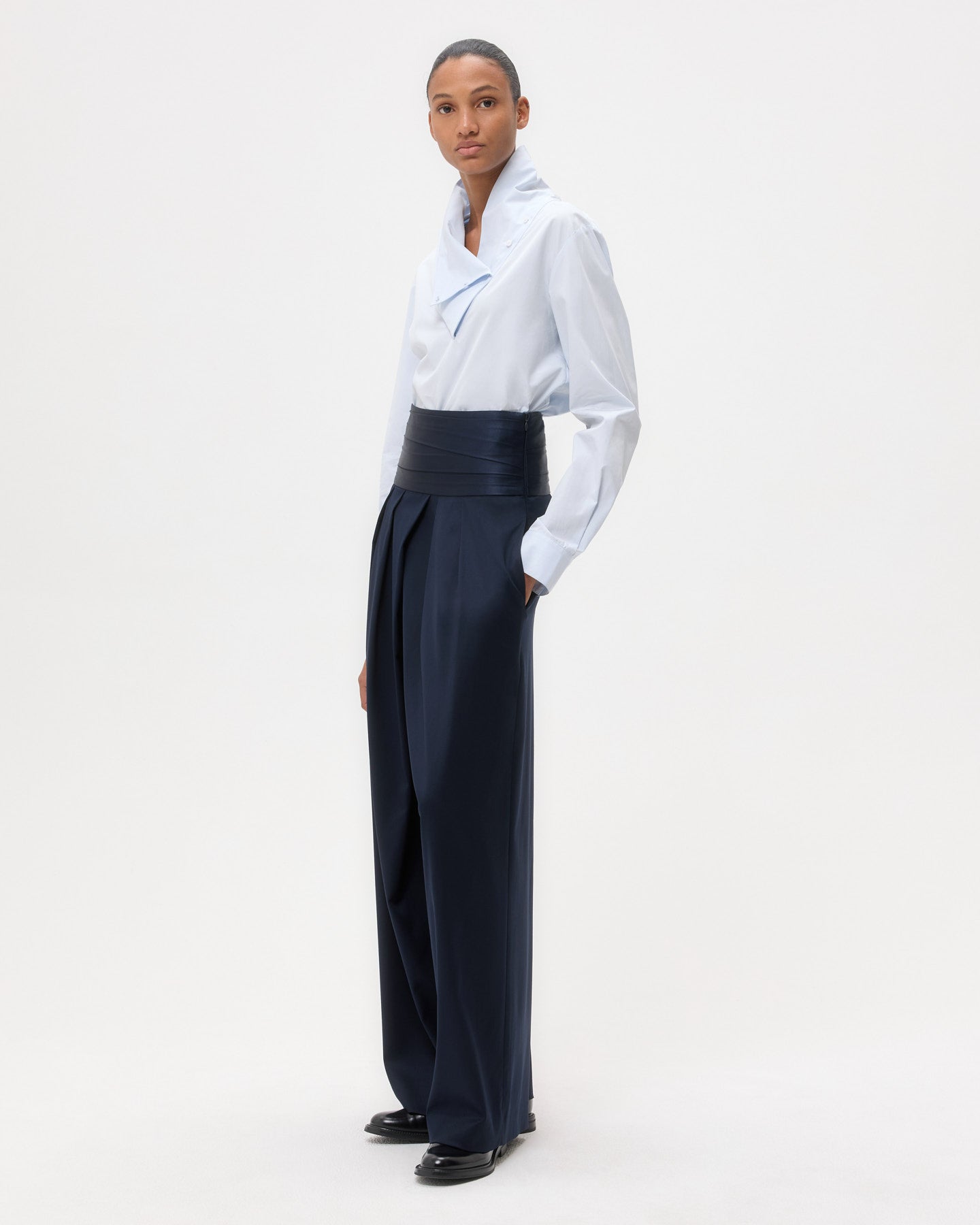 TWP Midnight Delancey St. Pant in Silk Finish Twill view 4
