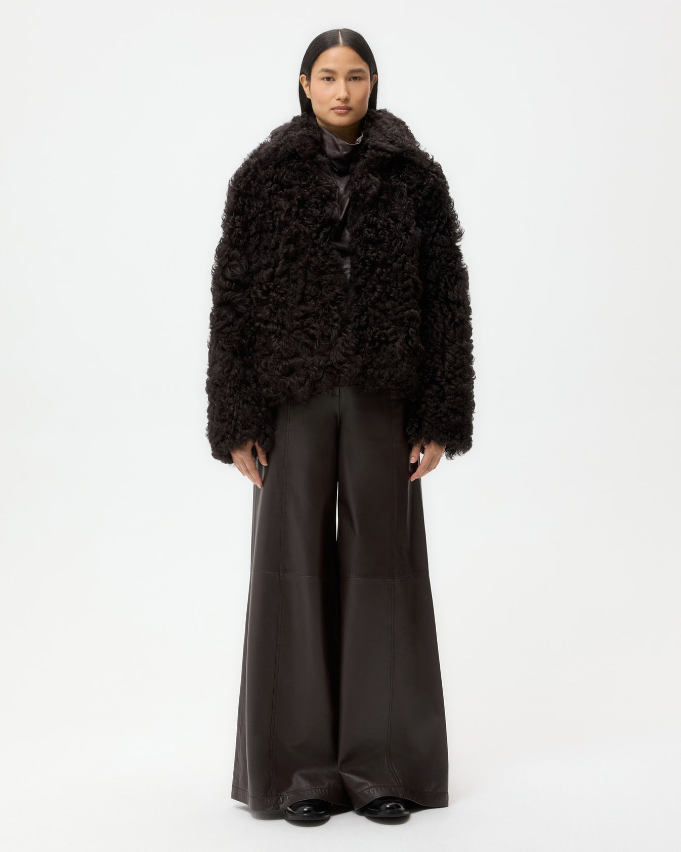 TWP After dark Sylvia Jacket in Curly Hair Shearling view 6
