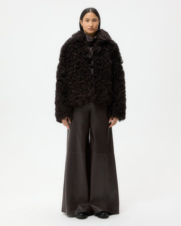 TWP After dark Sylvia Jacket in Curly Hair Shearling view 6