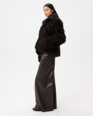 TWP After dark Sylvia Jacket in Curly Hair Shearling view 4