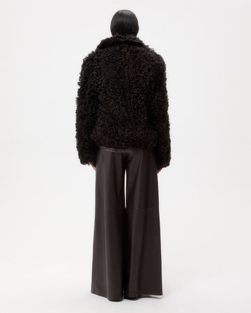 TWP After dark Sylvia Jacket in Curly Hair Shearling view 5
