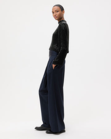 TWP Black Reversible Topper in Crystals view 4