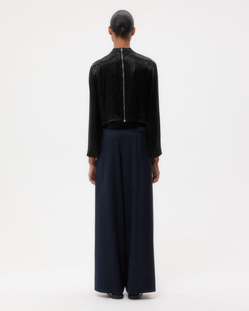 TWP Black Reversible Topper in Crystals view 5