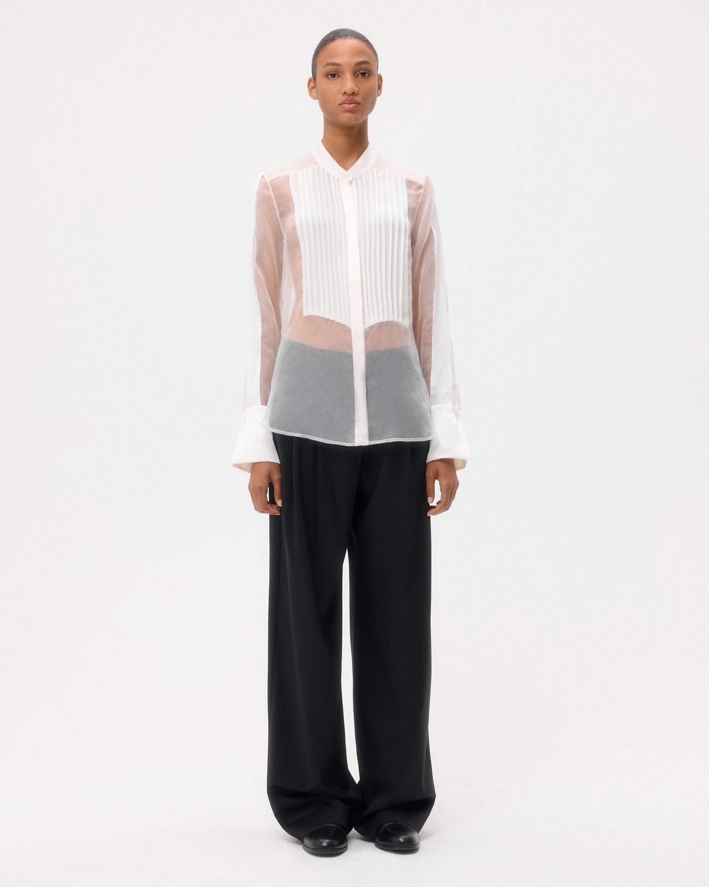 TWP Ivory Peyton Top in Silk Organza view 1