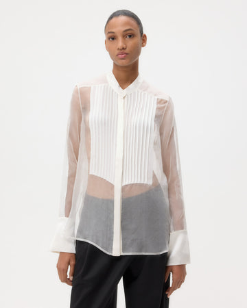 TWP Ivory Peyton Top in Silk Organza view 2