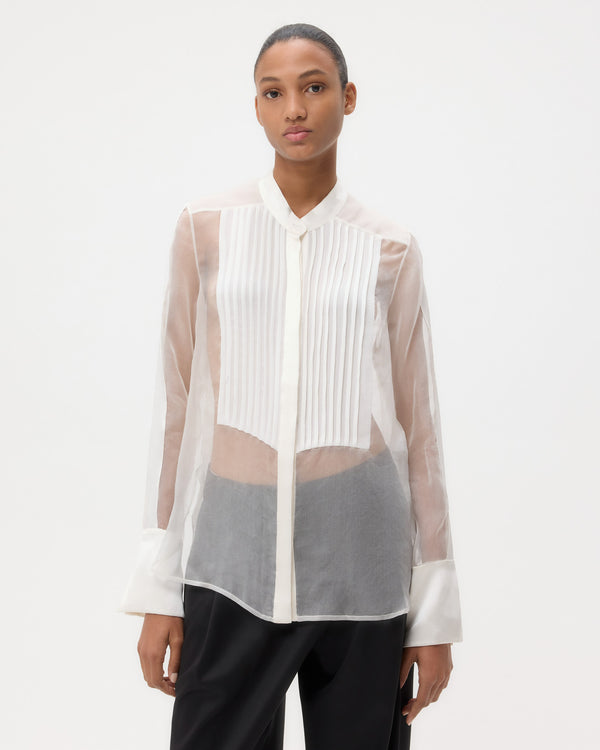 TWP Ivory Peyton Top in Silk Organza view 2