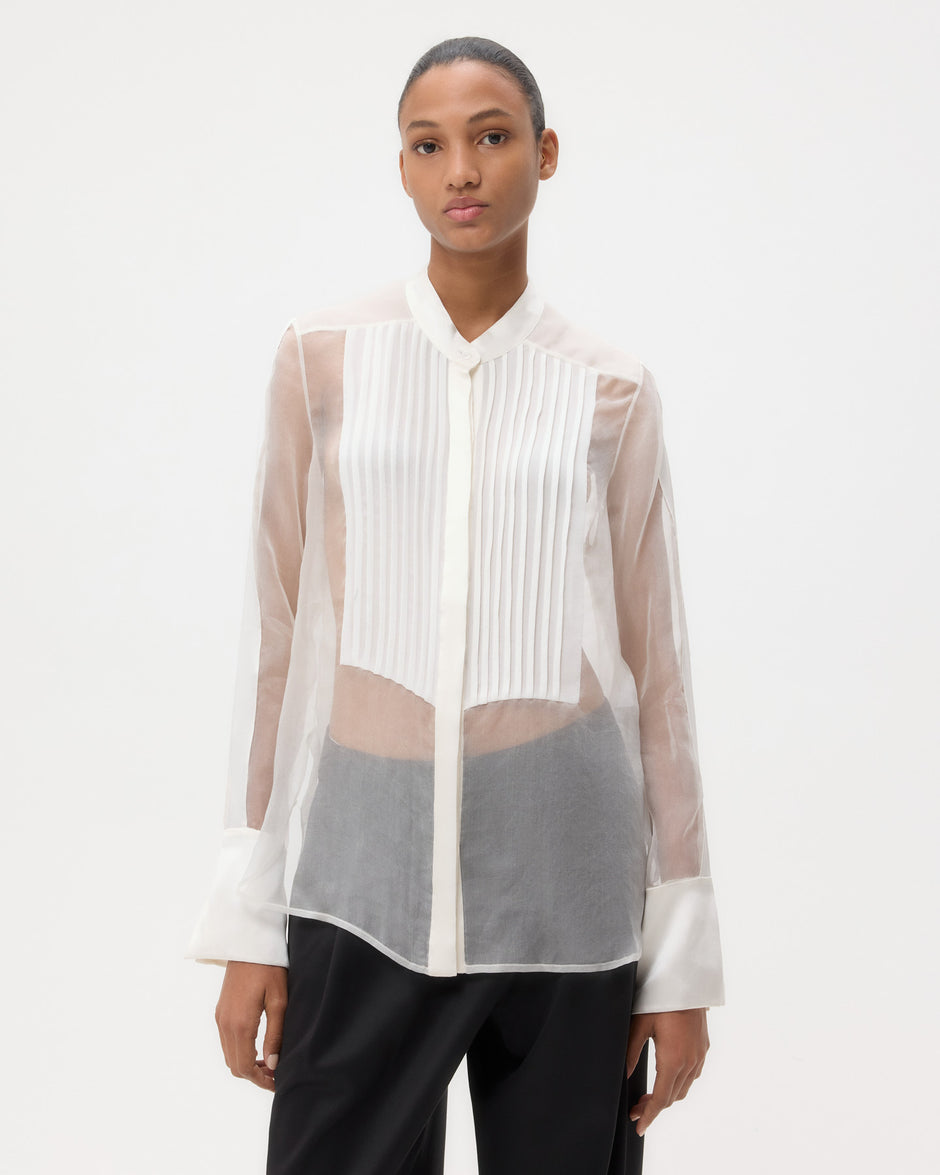 TWP Ivory Peyton Top in Silk Organza view 2