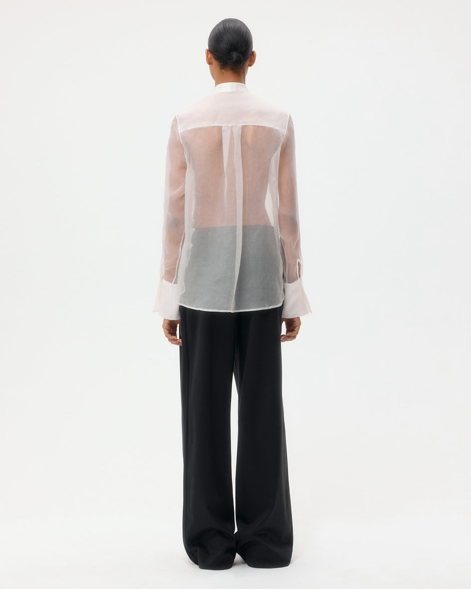 TWP Ivory Peyton Top in Silk Organza view 5