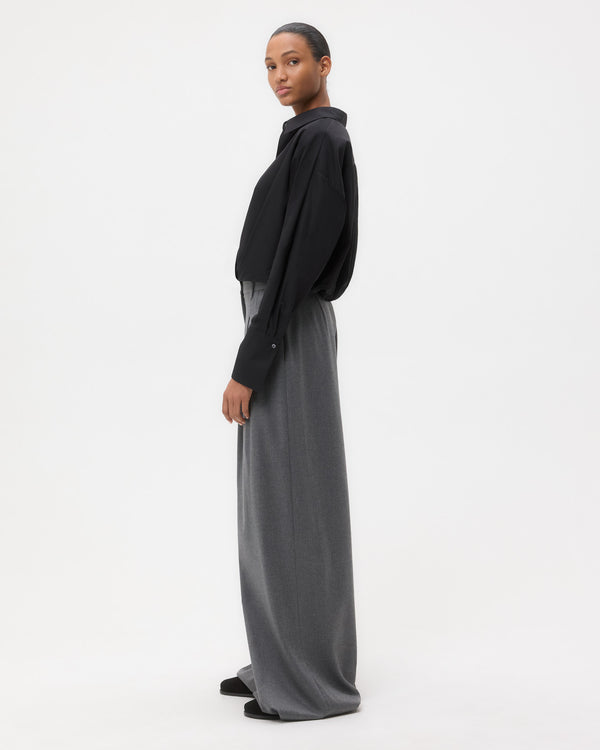 TWP Black Taken Top in Super Compact Poplin view 4