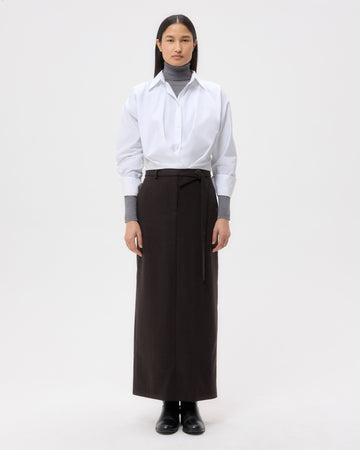 TWP White Taken Top in Super Compact Poplin view 6
