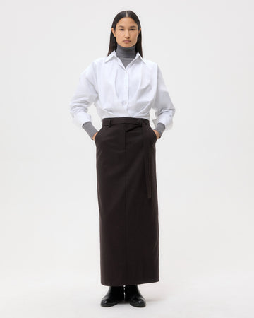 TWP White Taken Top in Super Compact Poplin view 3