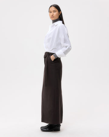 TWP White Taken Top in Super Compact Poplin view 4