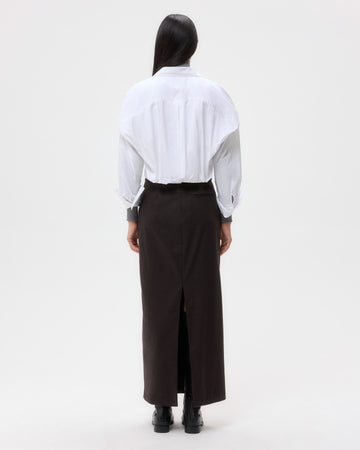 TWP White Taken Top in Super Compact Poplin view 5