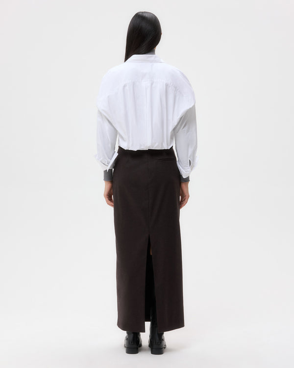 TWP White Taken Top in Super Compact Poplin view 5