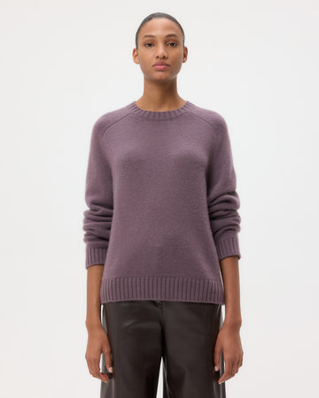 TWP Smoked lavender New Jill Crewneck in Cashmere view 1
