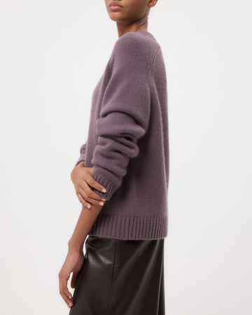 TWP Smoked lavender New Jill Crewneck in Cashmere view 2