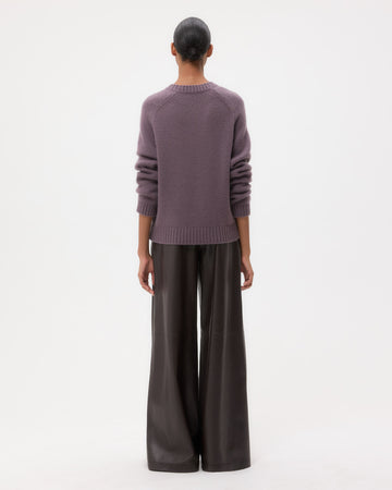 TWP Smoked lavender New Jill Crewneck in Cashmere view 5