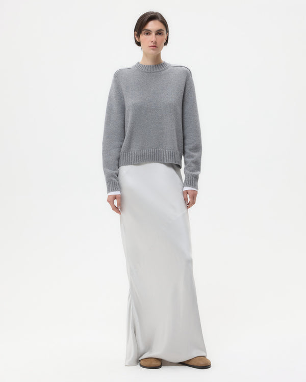 TWP Grey New Jill Crewneck in Cashmere view 6