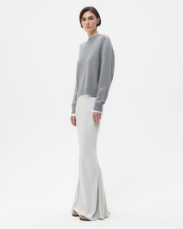 TWP Grey New Jill Crewneck in Cashmere view 3
