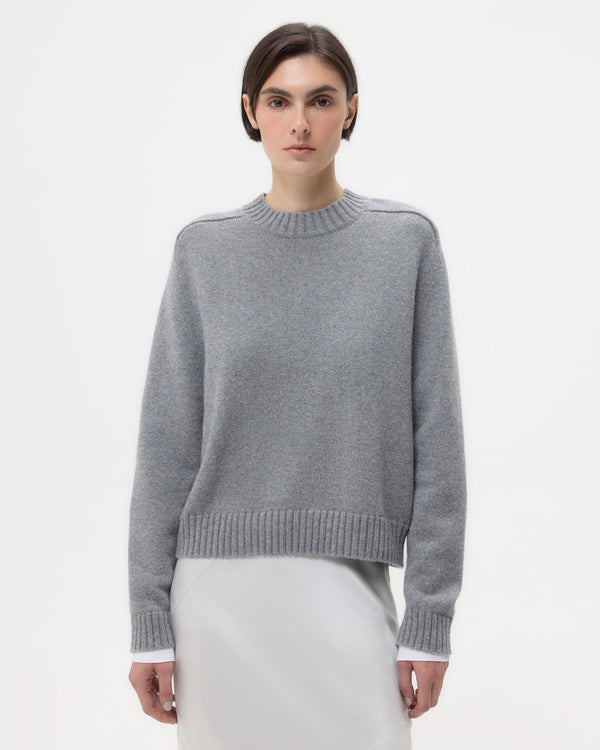 TWP Grey New Jill Crewneck in Cashmere view 1