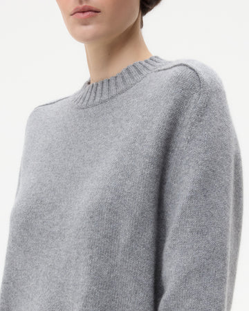 TWP Grey New Jill Crewneck in Cashmere view 4