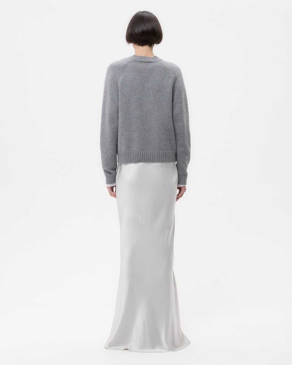 TWP Grey New Jill Crewneck in Cashmere view 5