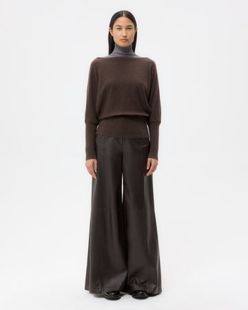 TWP Peat Off The Shoulder Knit in Cashmere view 6