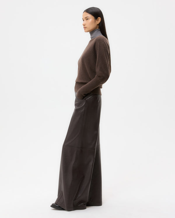 TWP Peat Off The Shoulder Knit in Cashmere view 4