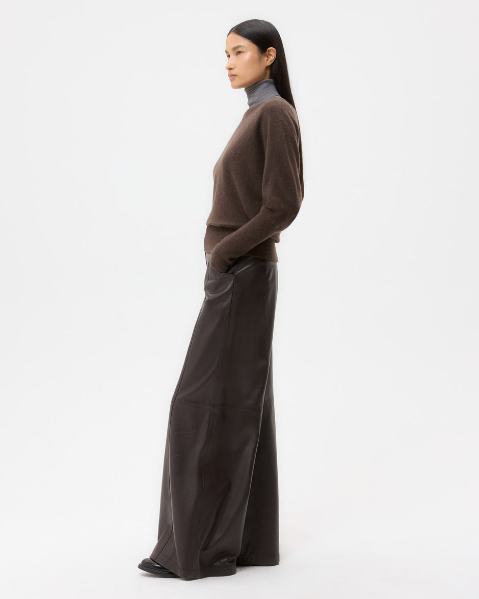 TWP Peat Off The Shoulder Knit in Cashmere view 4