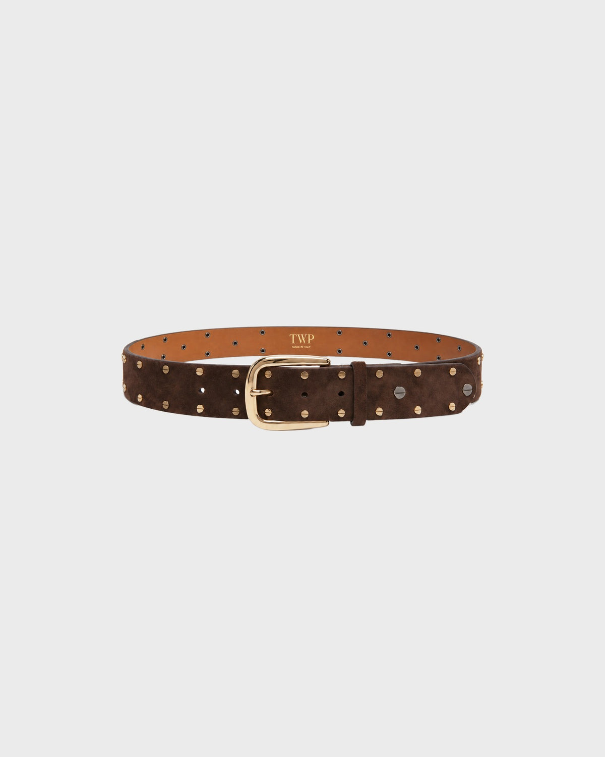 TWP Bracken NAILHEAD BELT - BRACKEN view 1
