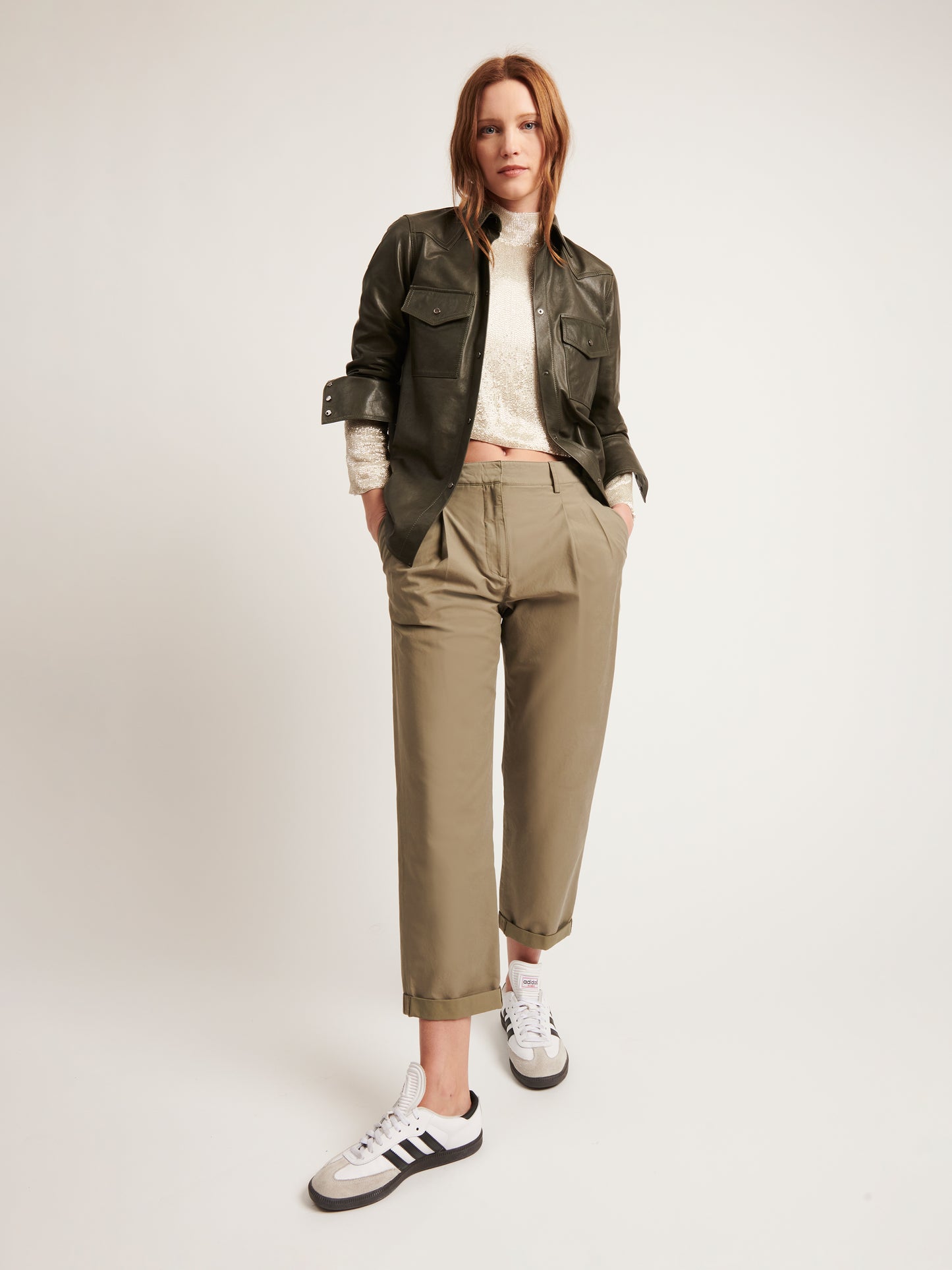 TWP Military Ivy Pant in Cotton Blend view 3