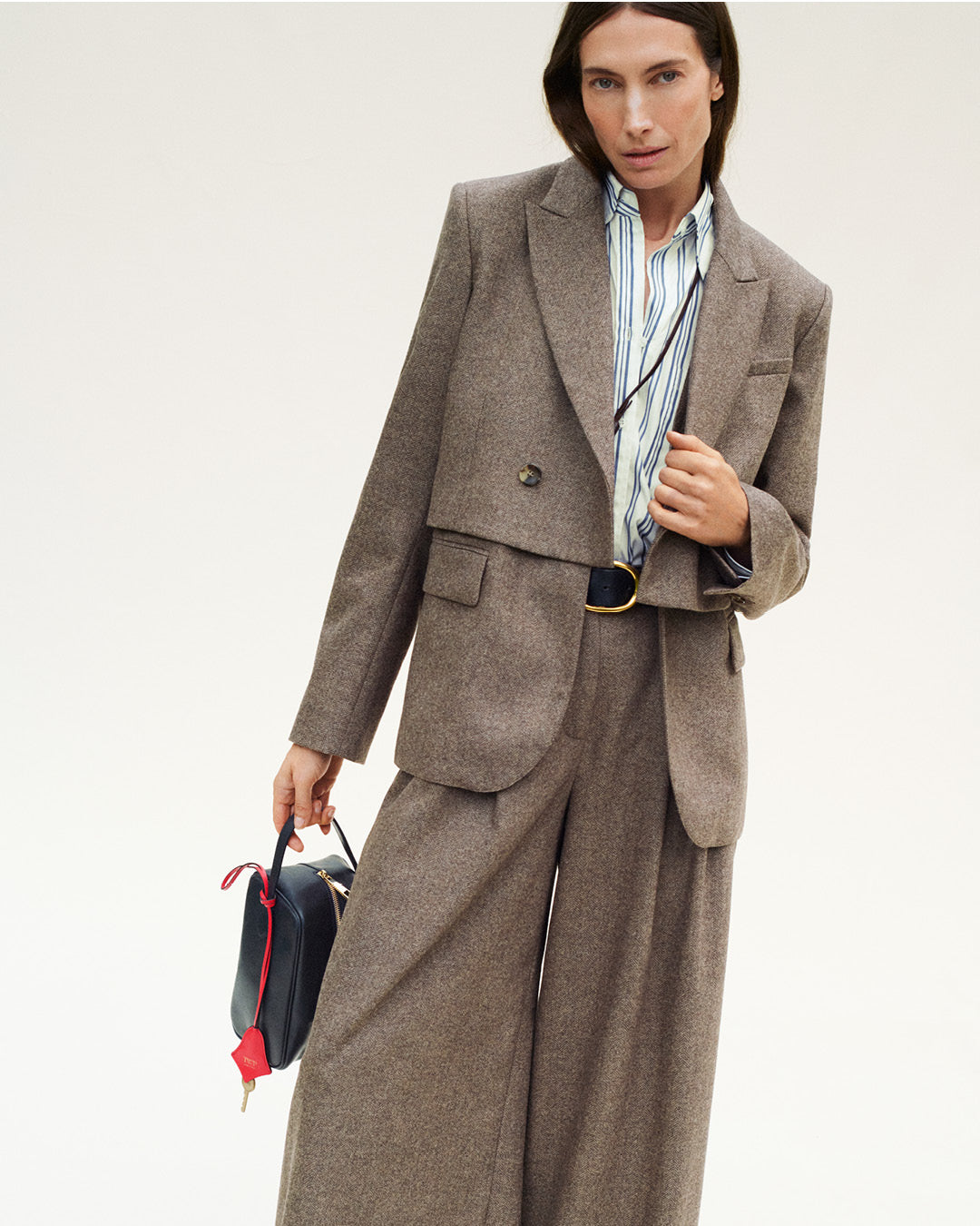 TWP Pinecone melange Two Faced Blazer in Fancy Wool Flannel view 1