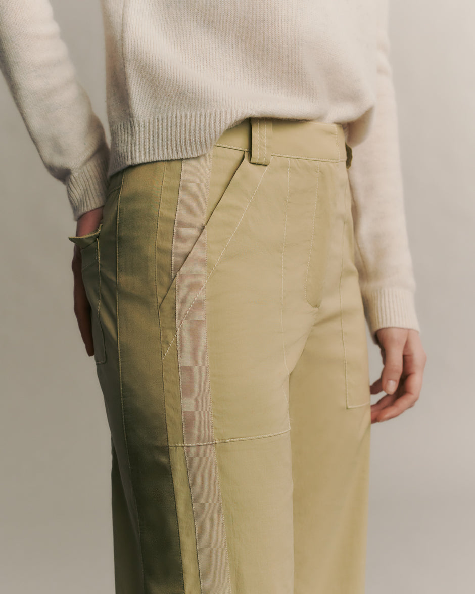 TWP Sage Izzy Pant in Stretch Cotton Poplin view 1