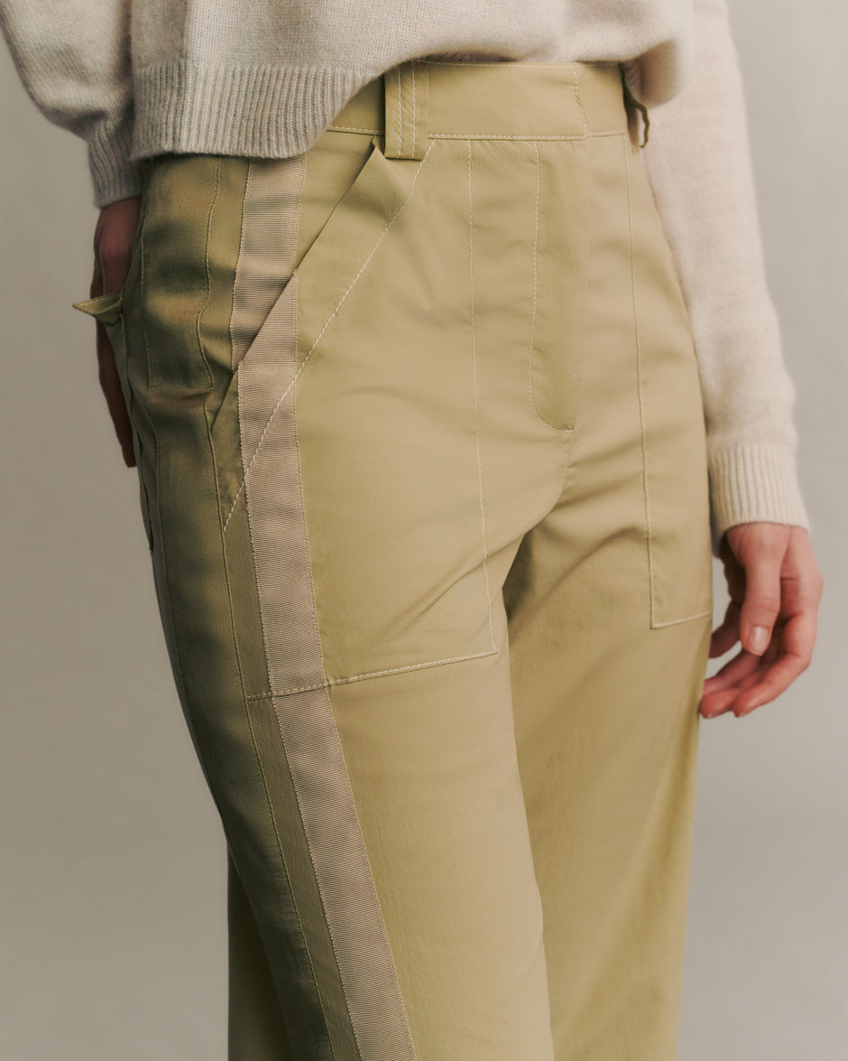 TWP Sage Izzy Pant in Stretch Cotton Poplin view 6