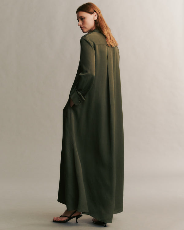 TWP Ivy Jennys Gown in coated viscose linen view 4