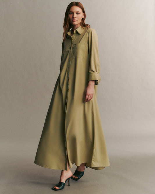 TWP Sage Jennys Gown in Stretch Cotton Poplin view 3