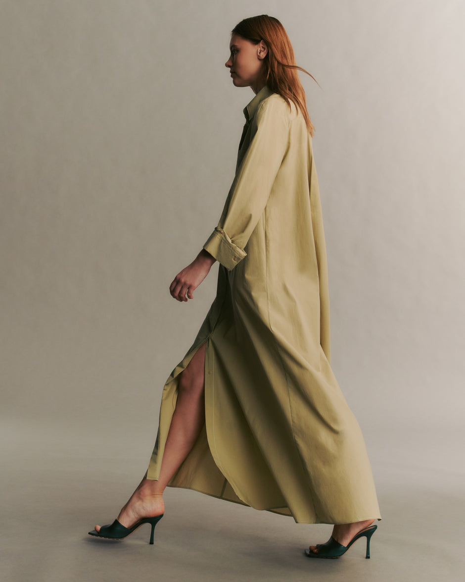 TWP Sage Jennys Gown in Stretch Cotton Poplin view 1