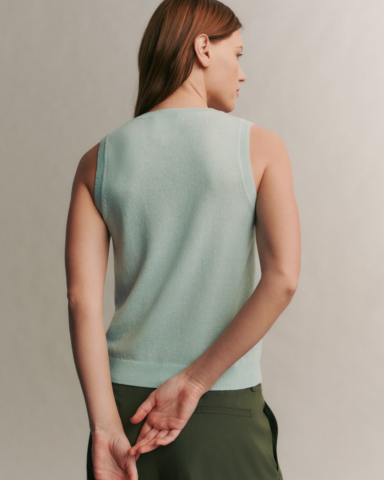 TWP Pale aqua Jenny&#39;s Tank in Cashmere view 5