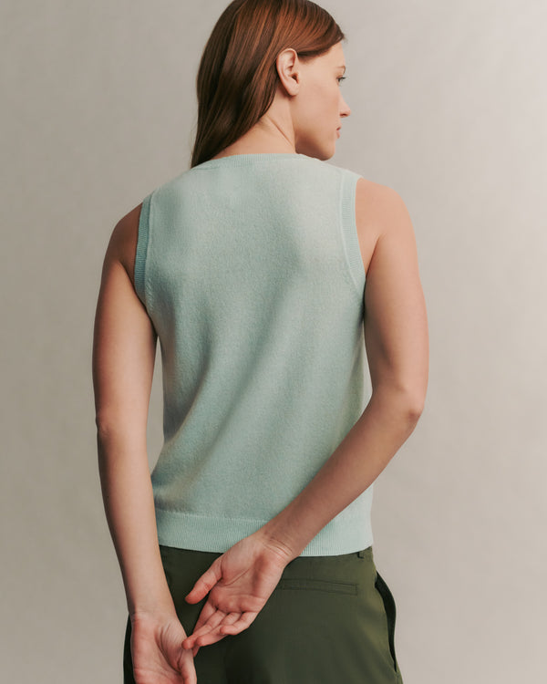 TWP Pale aqua Jenny&#39;s Tank in Cashmere view 5