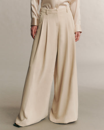 TWP French oak Didi Pant in Coated Viscose Linen view 2