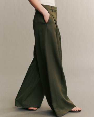TWP Ivy Didi Pant in Coated Viscose Linen view 4