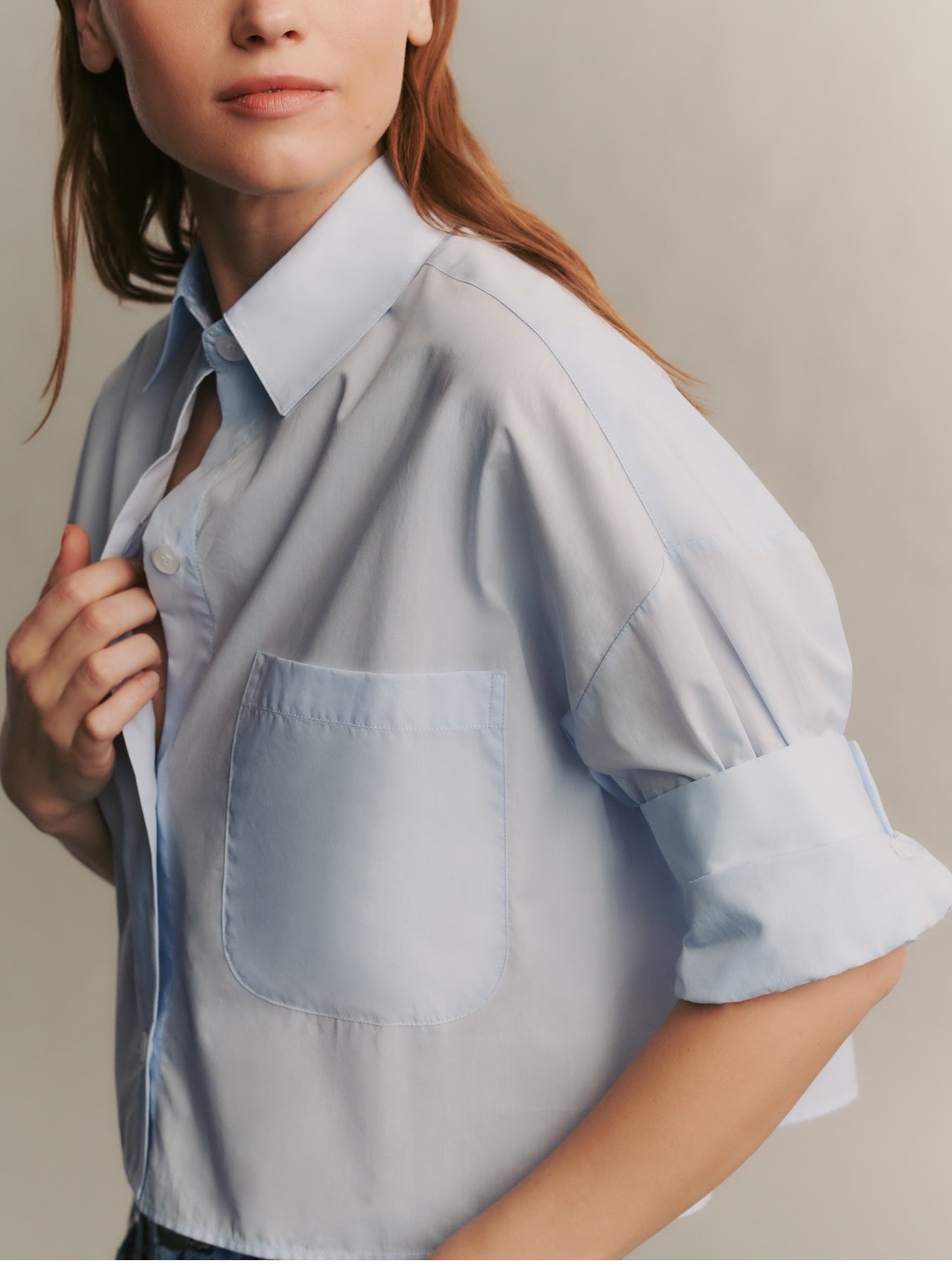 Baby blue Next Ex Shirt in Superfine Cotton | TWP