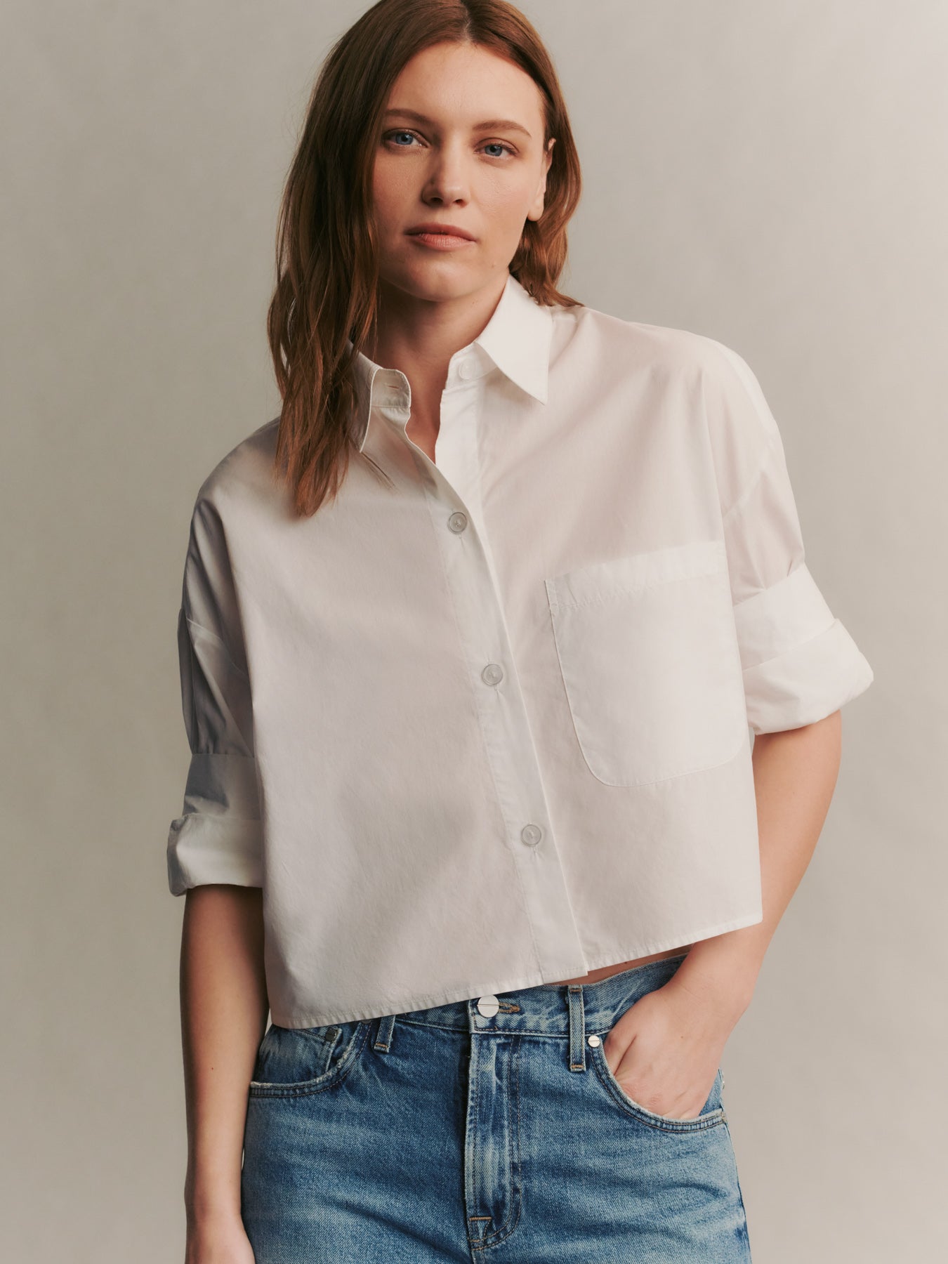 White Next Ex Shirt in Superfine Cotton | TWP