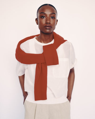 TWP Ivory New Ex T in Cotton Silk Organza view 1